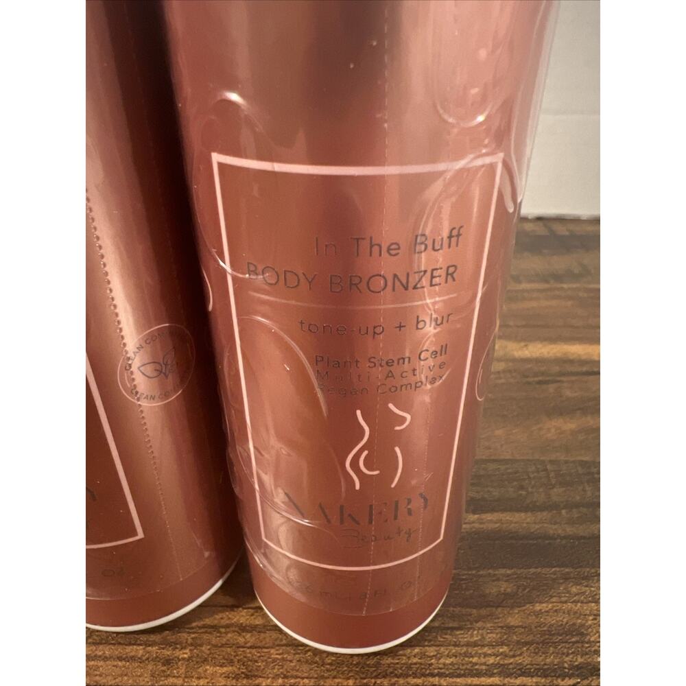 Nakery Beauty In the Buff Body Bronzer Tone-Up + Blur & Serum 3 Bottles Sealed - Picture 2 of 9